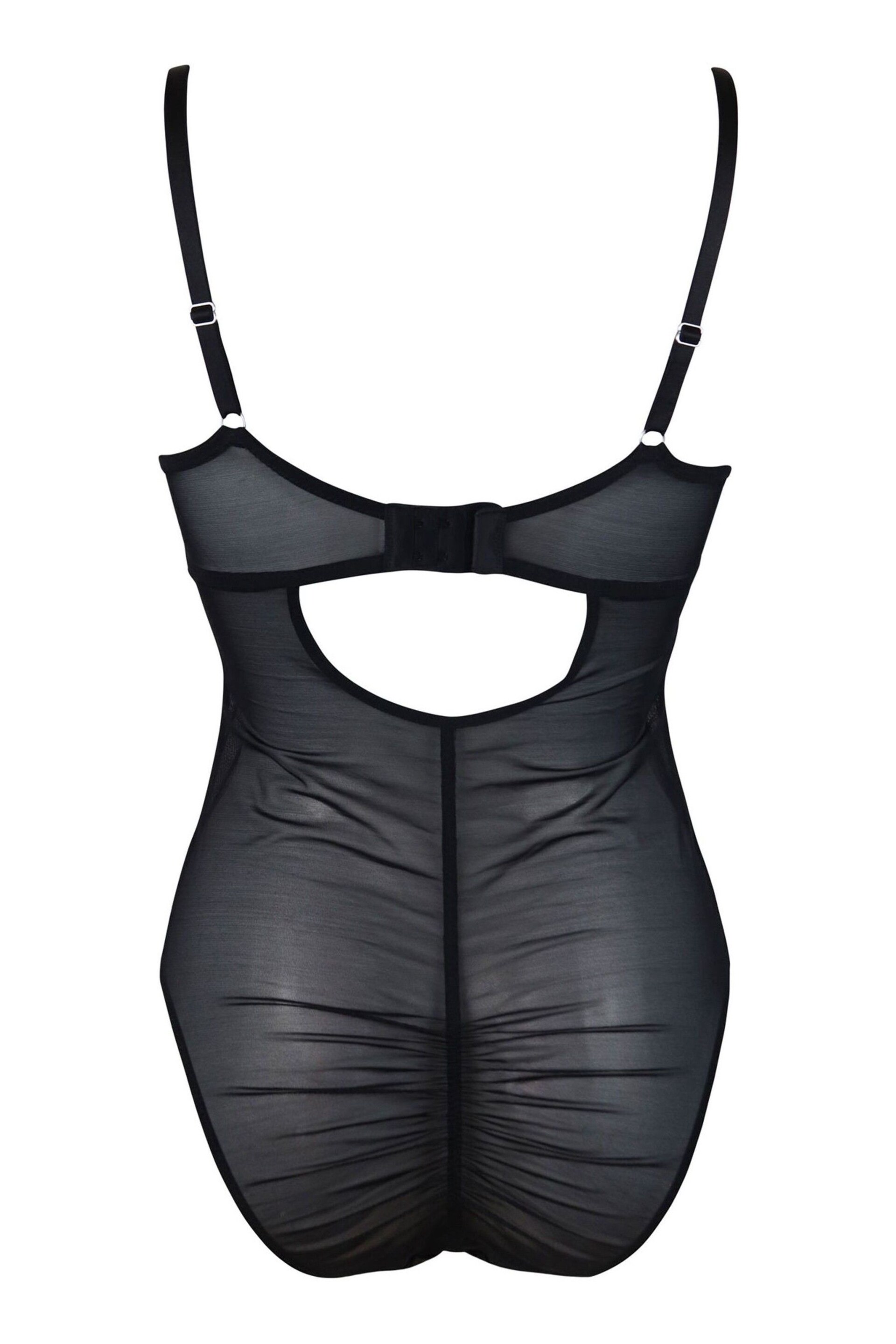 Pour Moi Black Viva Luxe Underwired Body - Image 6 of 10