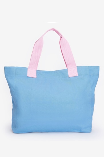 Barbour® Blue Varsity Logo Tote Bag