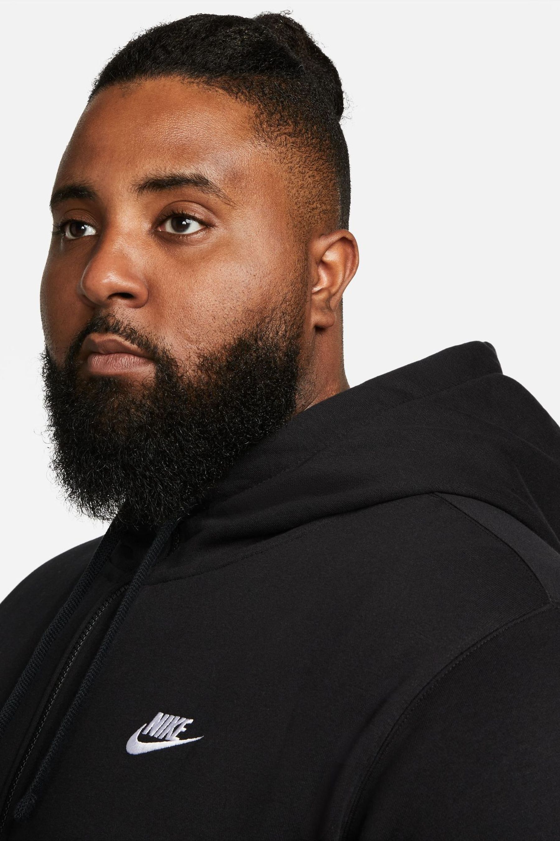 Buy Nike Black Club Zip Up Hoodie from the Next UK online shop
