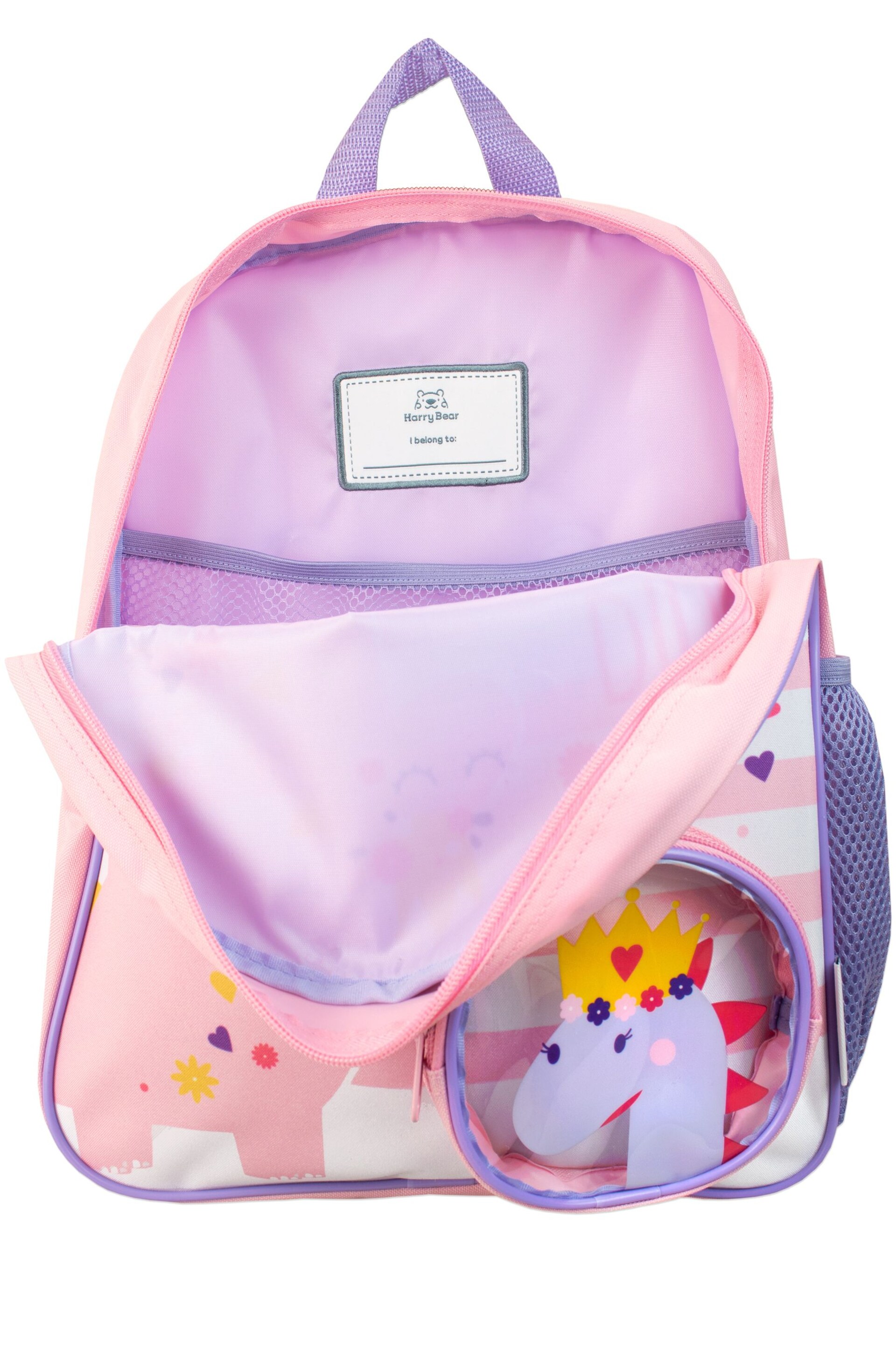 Harry Bear Pink Girls Dinosaur Backpack - Image 5 of 5