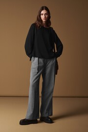 Black Premium Lightweight Long Sleeve Blouse - Image 2 of 8