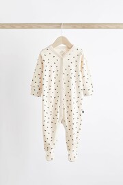 Monochrome Baby Sleepsuits 3 Pack (0mths-3yrs) - Image 6 of 11