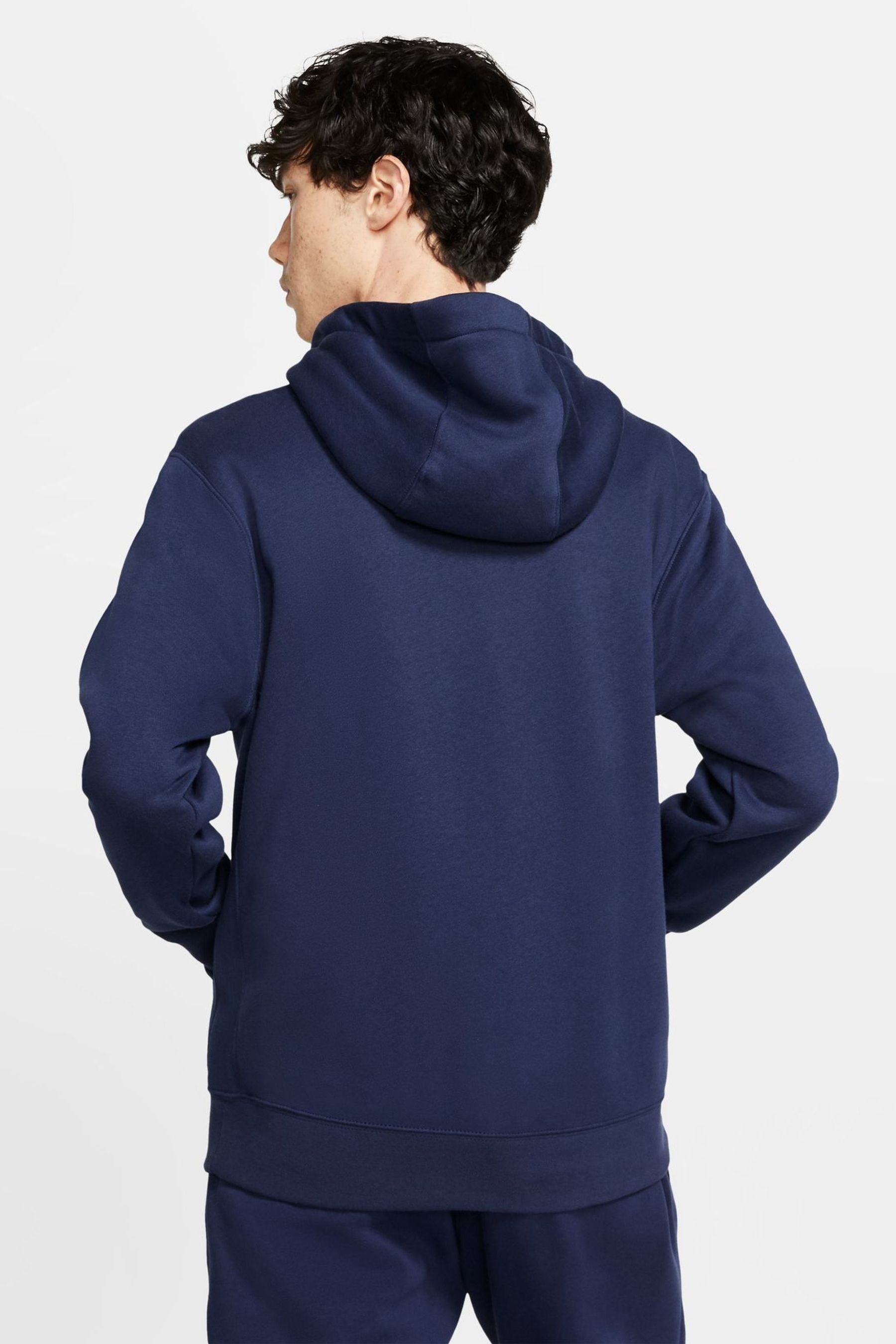 Nike navy sales blue hoodie