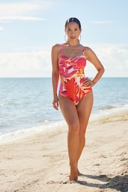 Myleene Klass Bandeau Tummy Shaping Control Swimsuit - Image 3 of 8