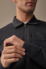 Slate Grey Utility Shacket - Image 7 of 10