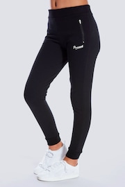 Pineapple Black Skinny Zip Girls Joggers - Image 1 of 5