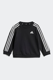 adidas Kids Essentials 3 Stripes Jogger Set - Image 5 of 7