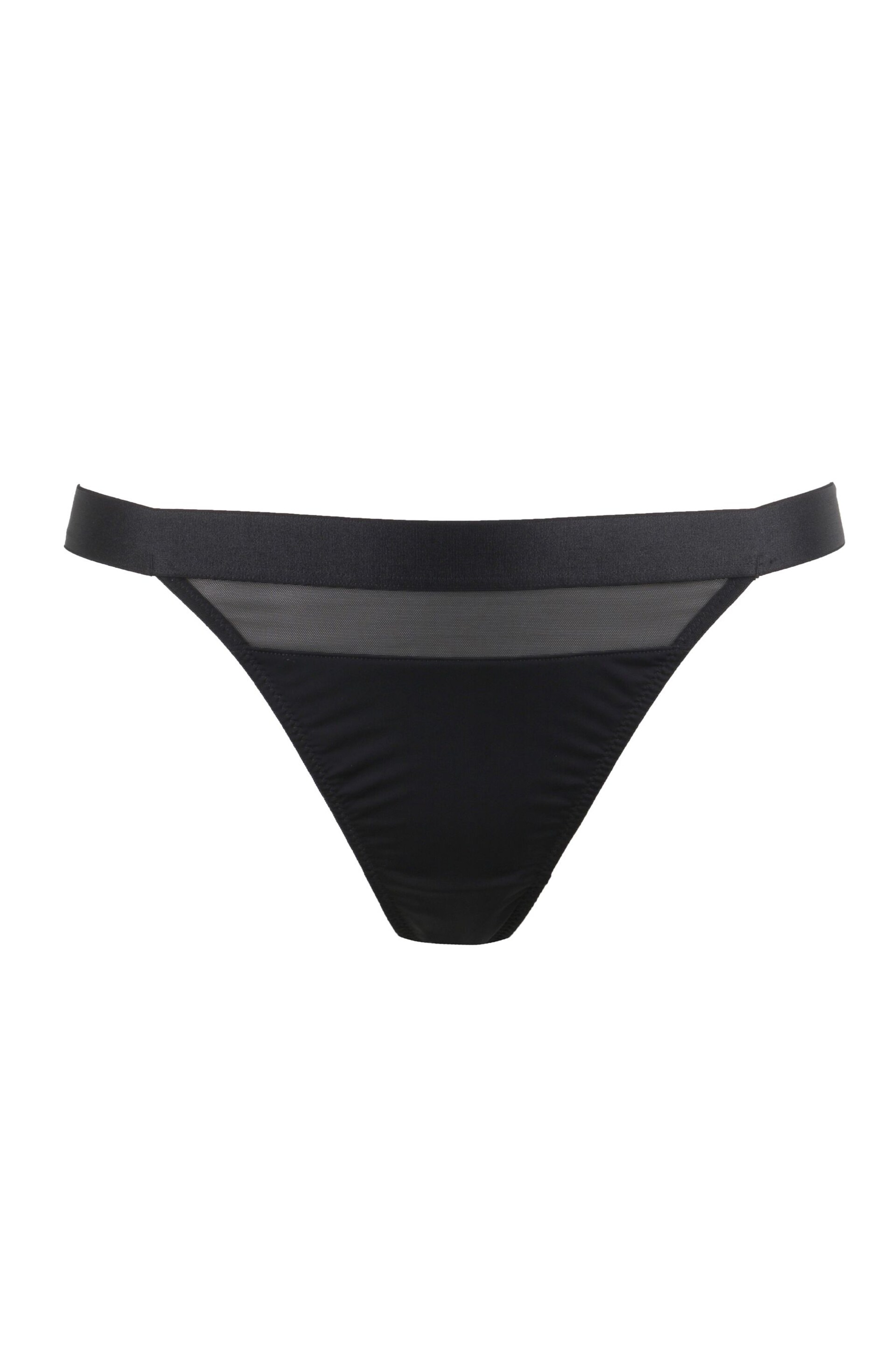 Pour Moi Black Thong India High Leg Thong Knickers - Image 3 of 4