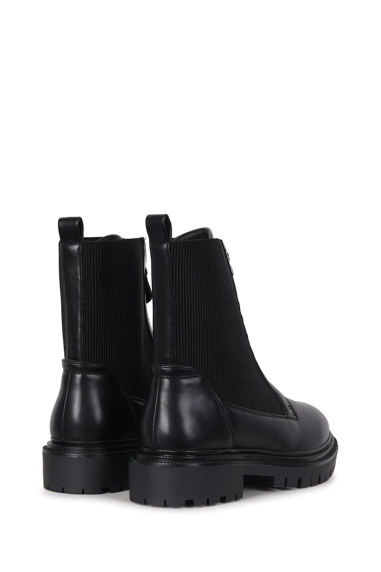 Linzi Black Della Ankle Boots With Zip Detail - Image 4 of 4