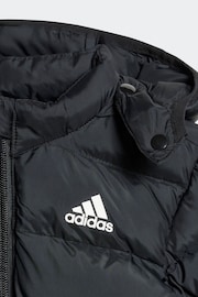 adidas Black Synthetic Down Jacket - Image 3 of 5