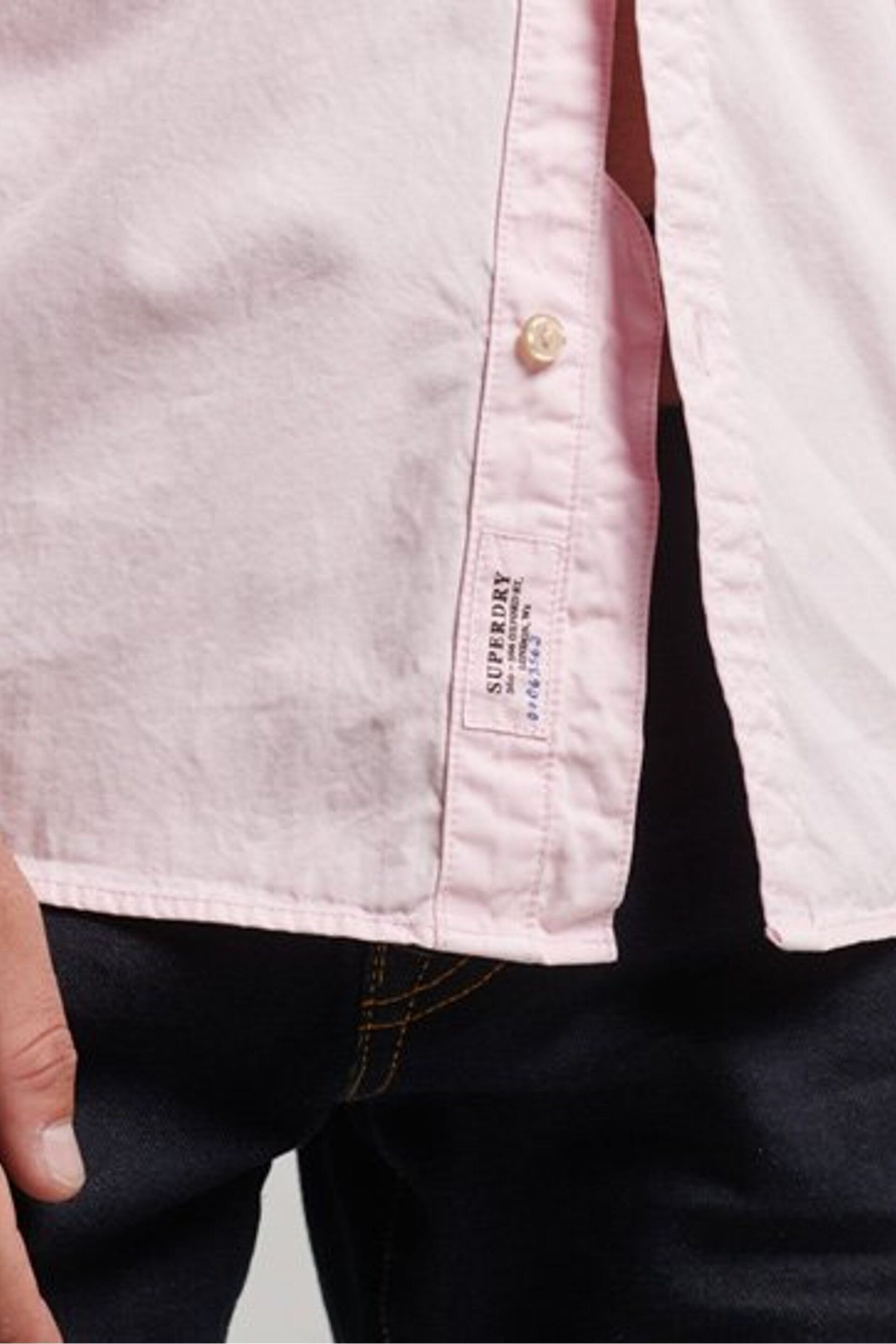 Superdry Pink Merchant Shirt - Image 5 of 7