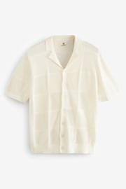 White Relaxed Crochet Button Through Shirt - Image 6 of 8