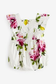 Baker by Ted Baker Floral Woven White Romper - Image 2 of 4