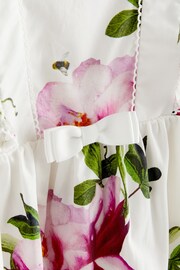 Baker by Ted Baker Floral Woven White Romper - Image 4 of 4