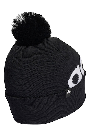 adidas Black Adult Pompom Bobble hat