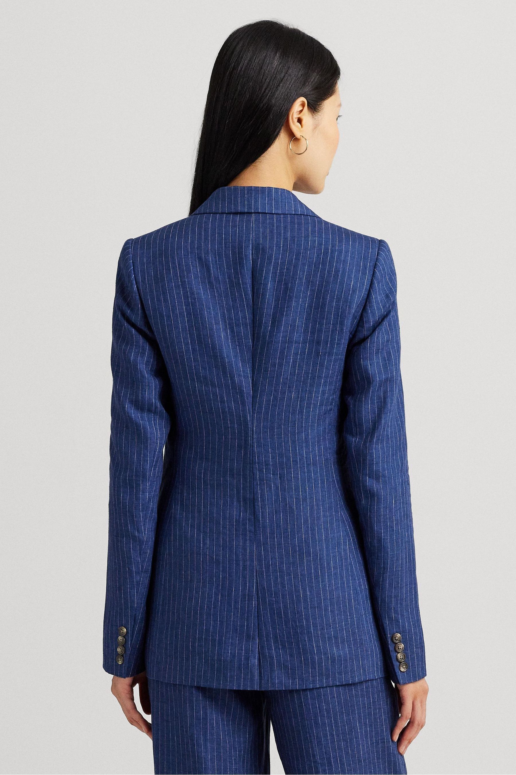 Ralph lauren pinstripe blazer new arrivals