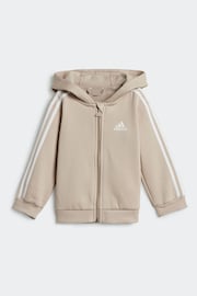 adidas Neutral Sportswear Essentials Full-Zip Hooded Jogger Set - Image 2 of 7