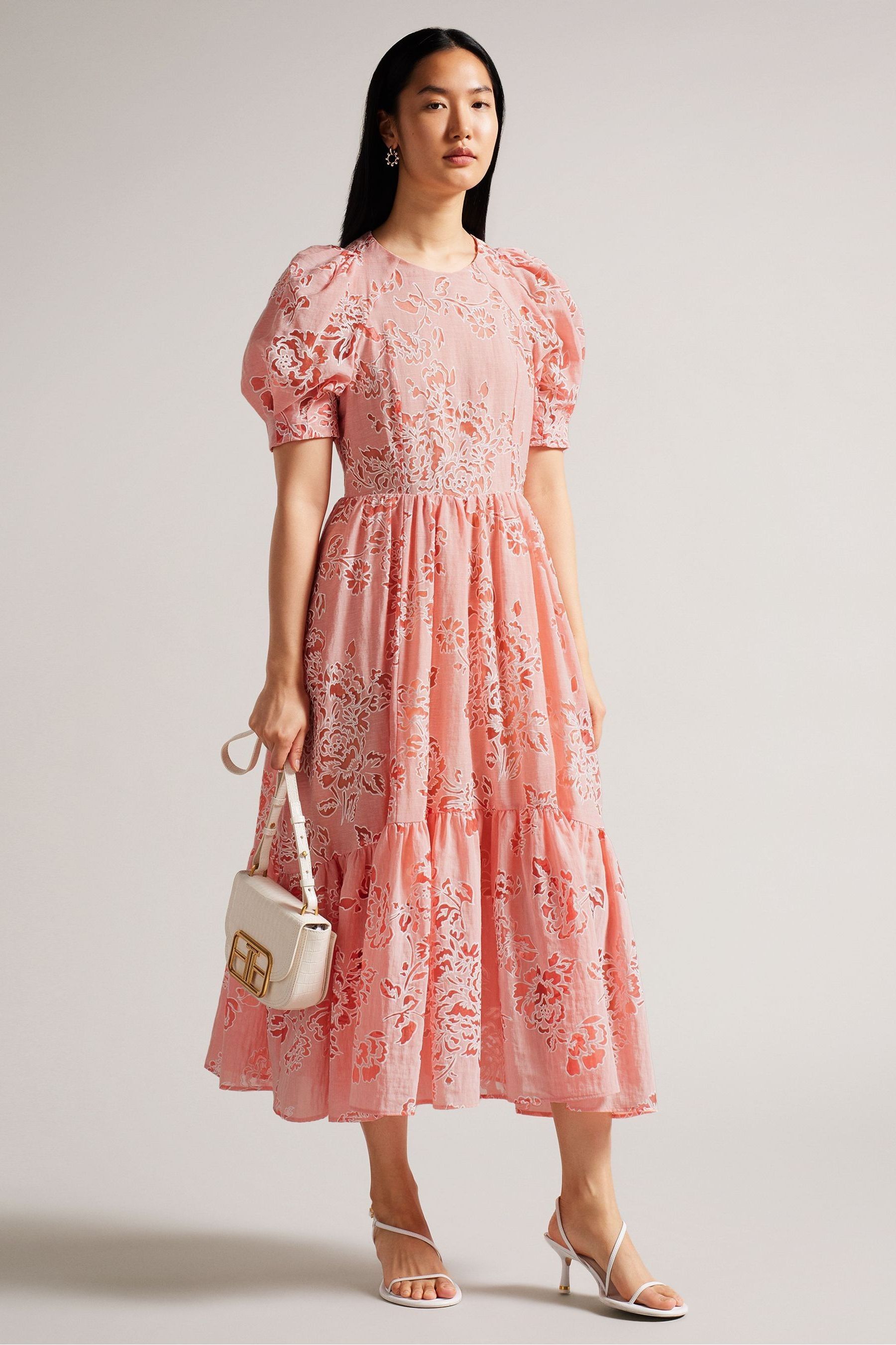 Ted baker pink lace dress on sale