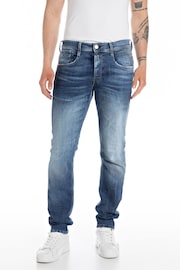 Replay Medium Blue Slim Fit Anbass Jeans - Image 1 of 2