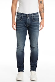 Replay Dark Blue Hyperflex Dust Slim Fit Anbass Jeans - Image 1 of 3