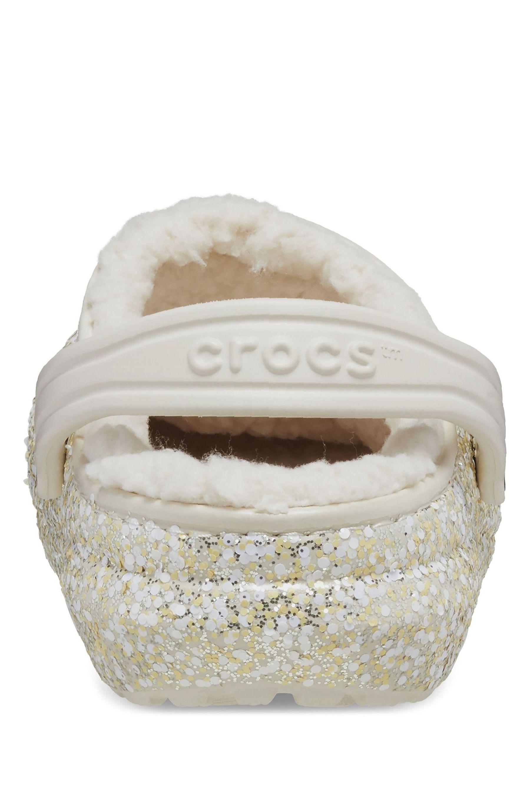 White sparkly crocs outlet