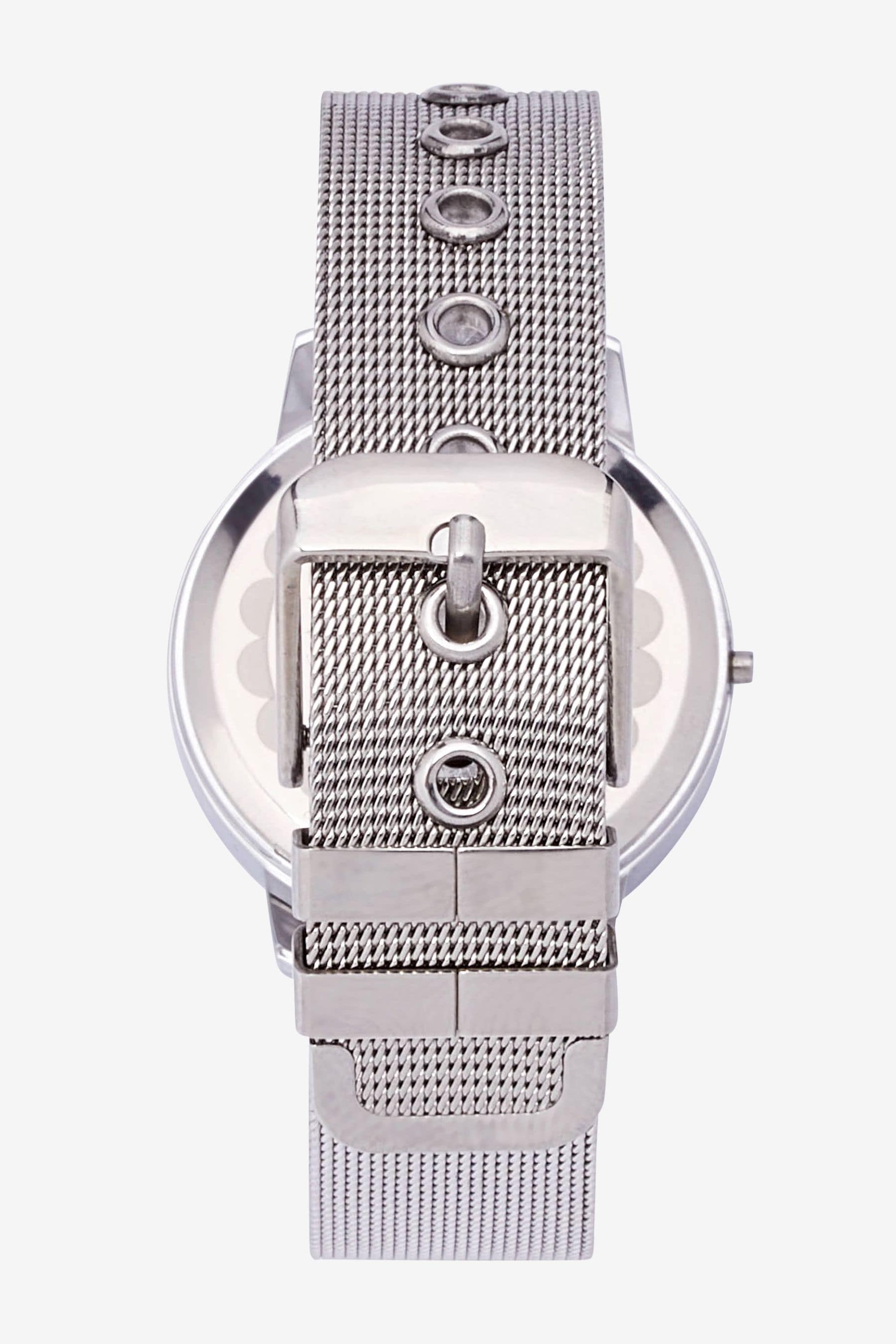 Silver Tone Mesh Strap Watch