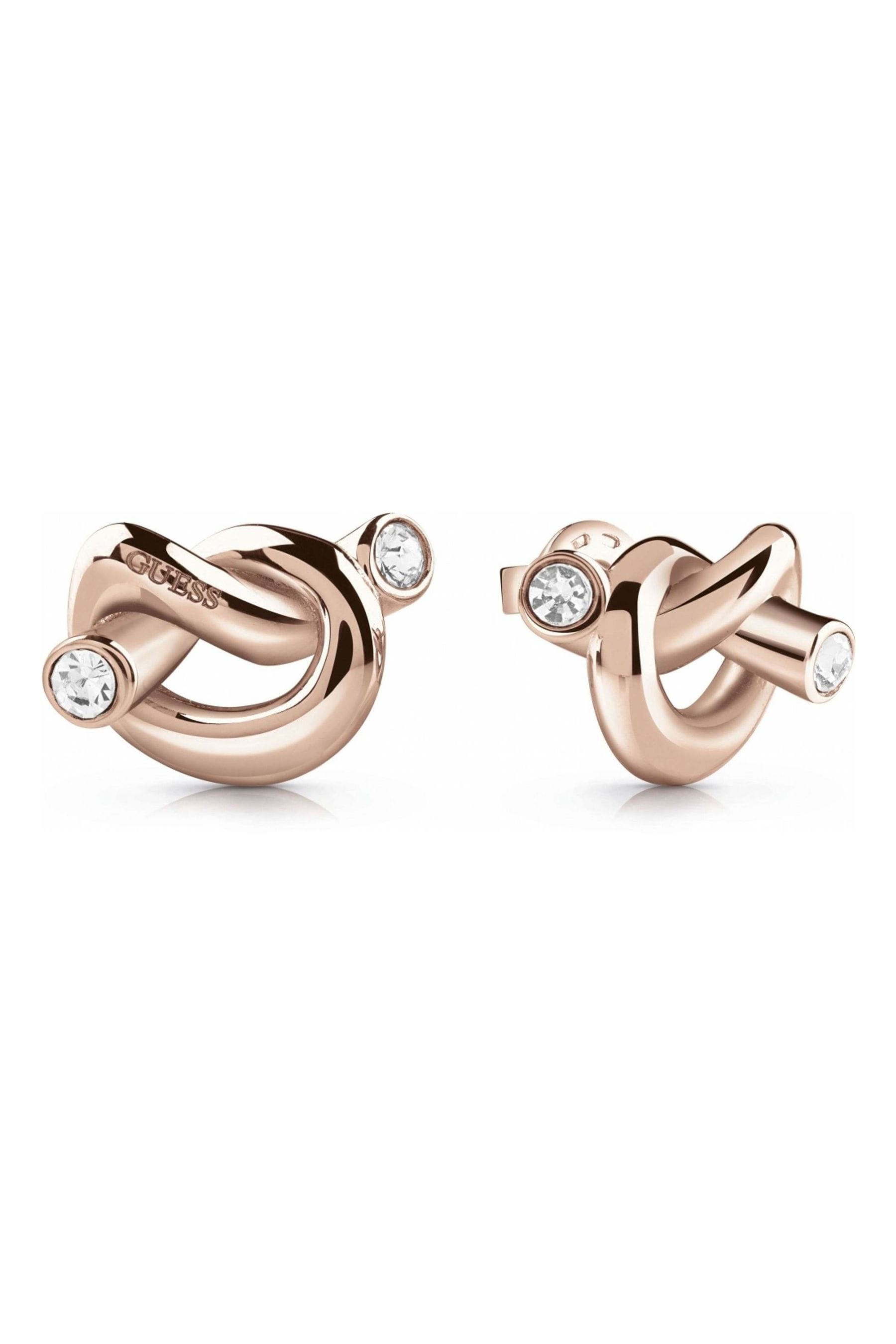 Guess love clearance knot earrings