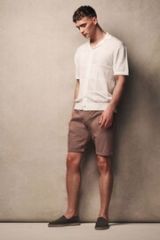 Pink Slim Fit Premium Laundered Stretch Chino Shorts - Image 2 of 10