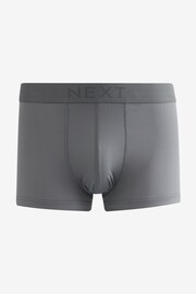 Grey/Navy Blue Motionflex A-Fronts Boxers 4 Pack - Image 4 of 8