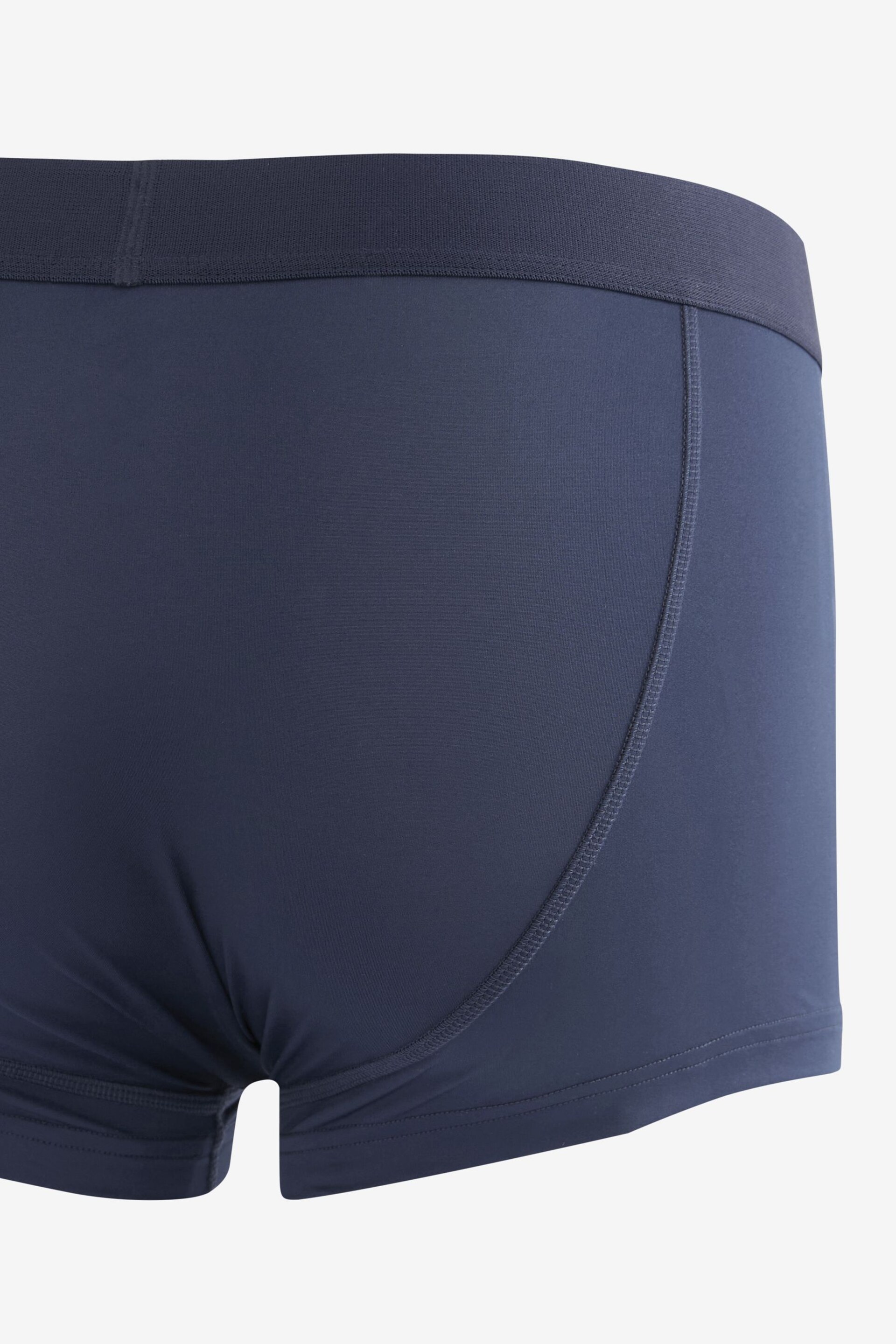 Grey/Navy Blue Motionflex A-Fronts Boxers 4 Pack - Image 7 of 8