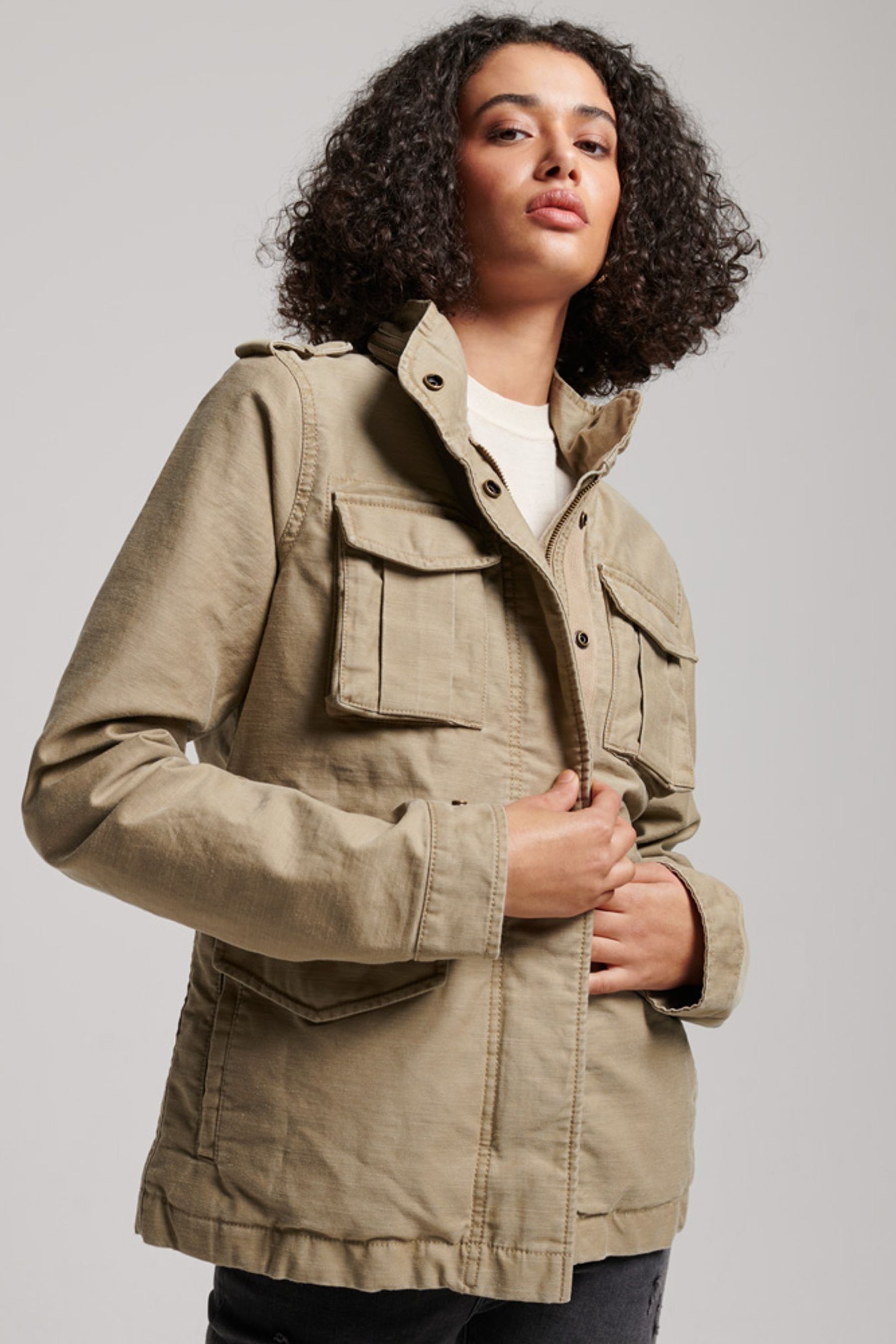 Buy Superdry Brown Vintage M65 Jacket from Next Oman