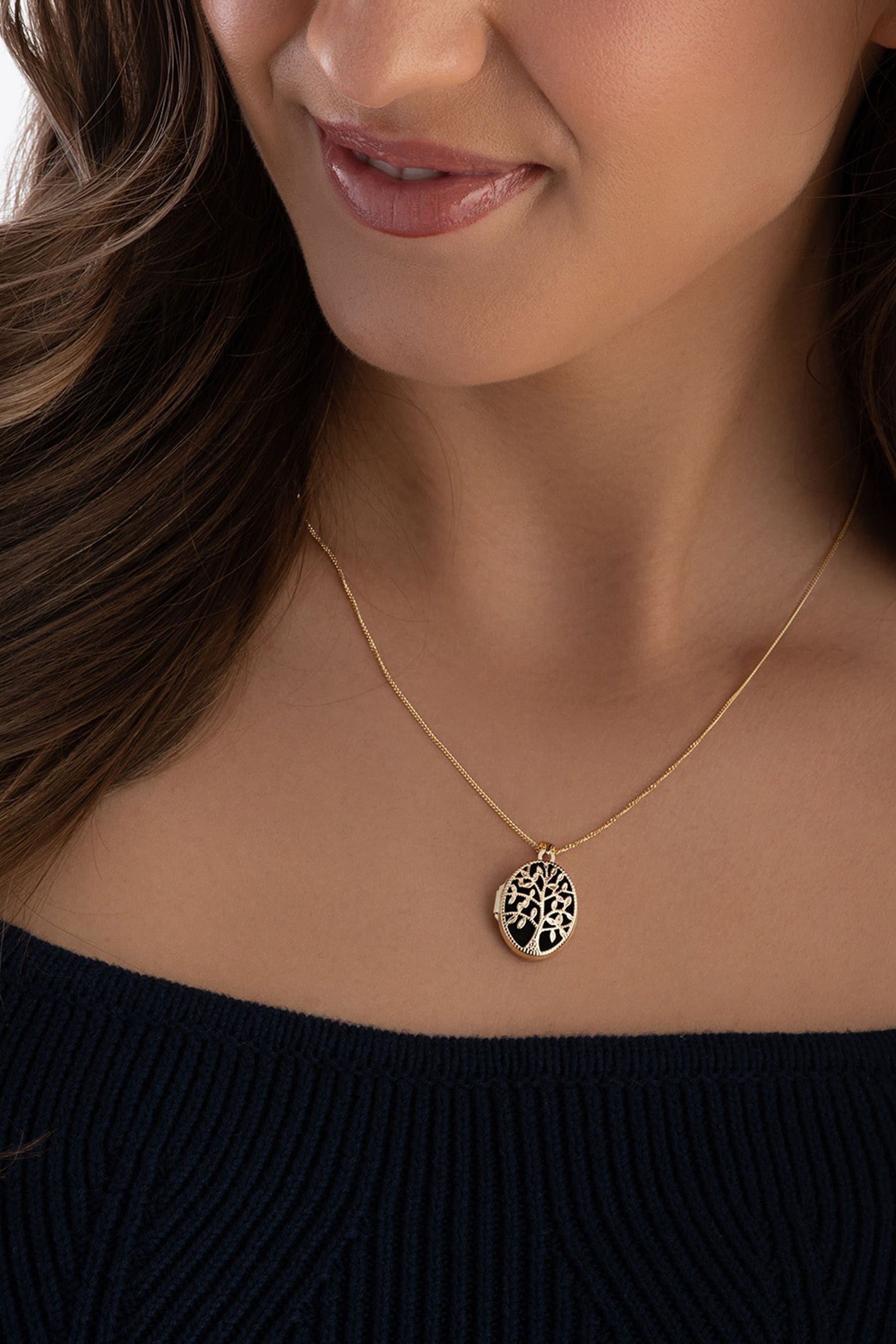 Beaverbrooks 9ct Tree Locket Pendant
