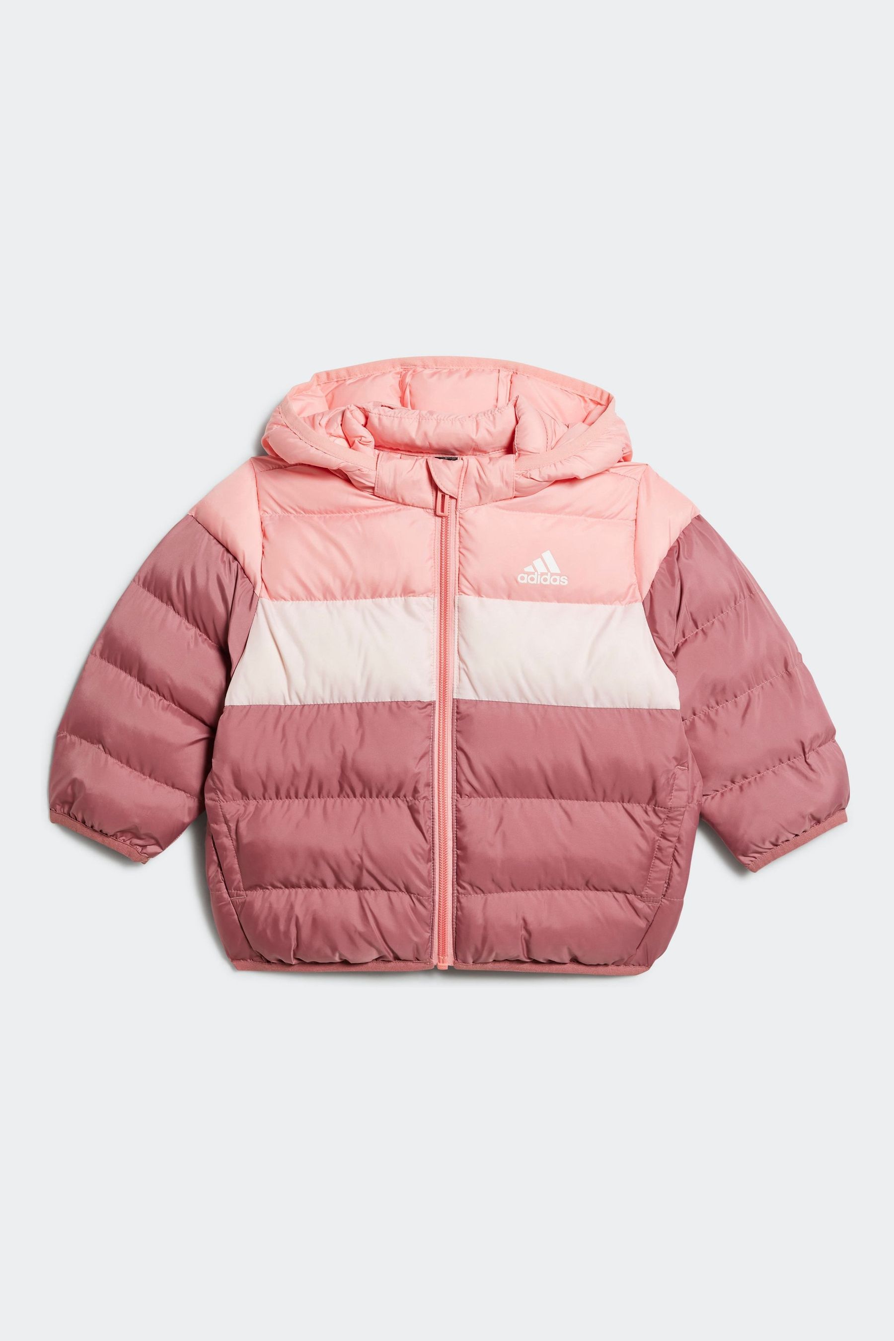 Adidas pink puffer coat online