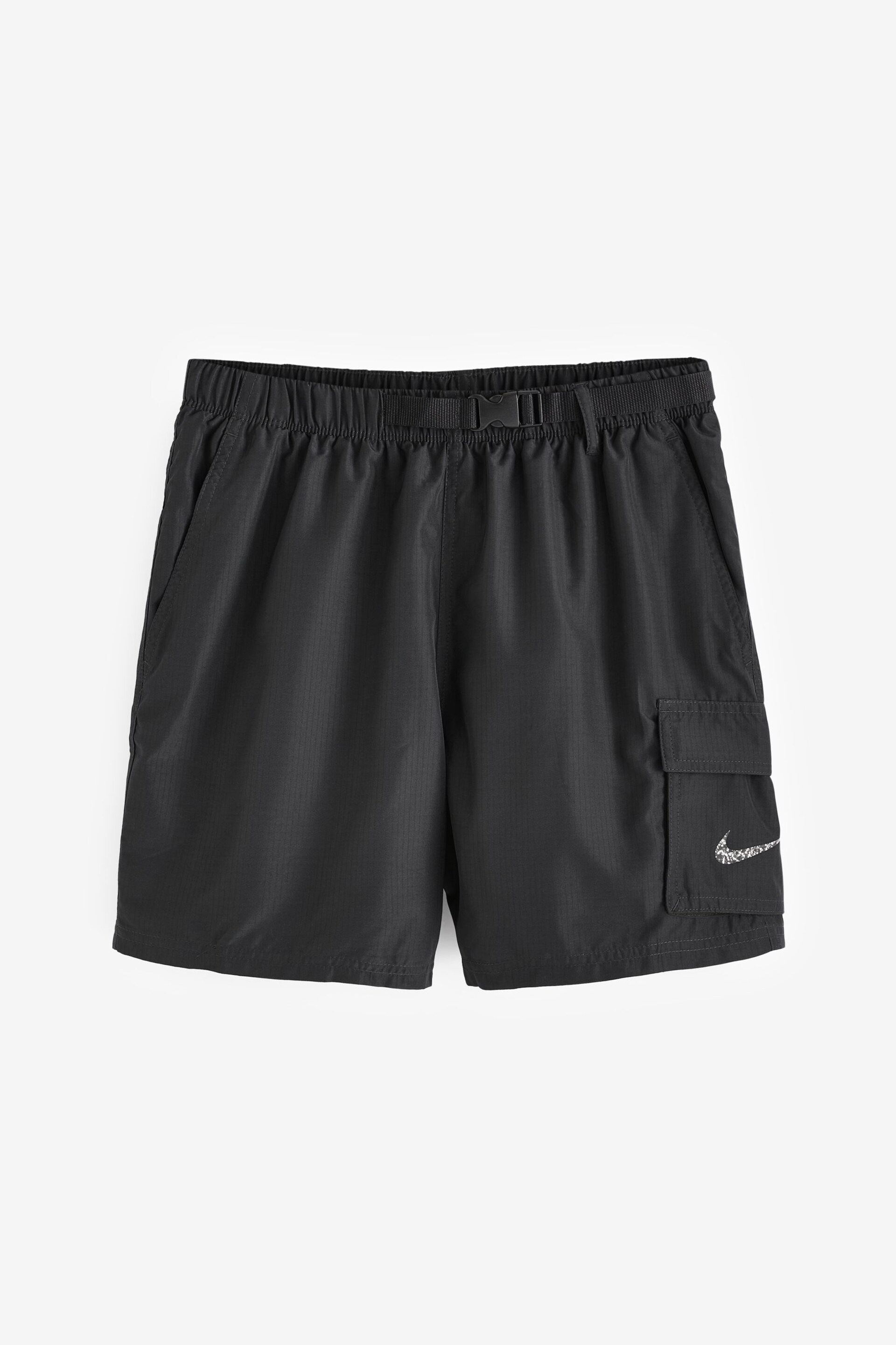 Nike Black 5 Inch Essential Volley Cargo Swim Shorts - Image 8 of 9