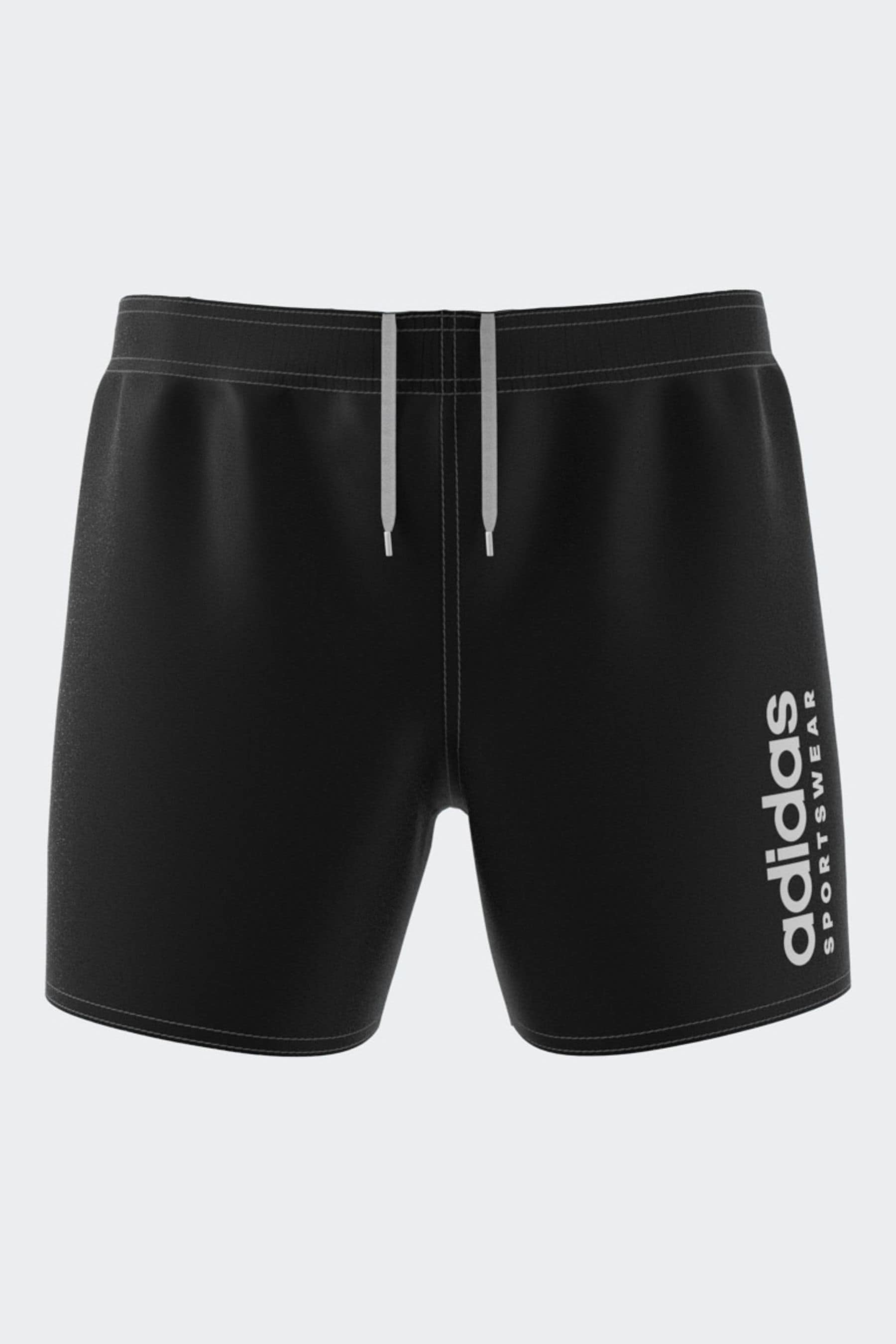 Adidas swim shorts black online