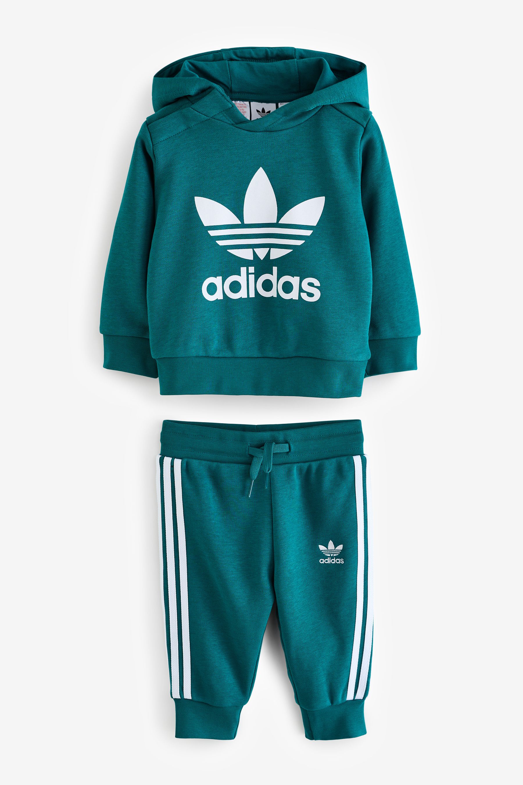 adidas Originals Green Kids Adicolor Hoodie Set