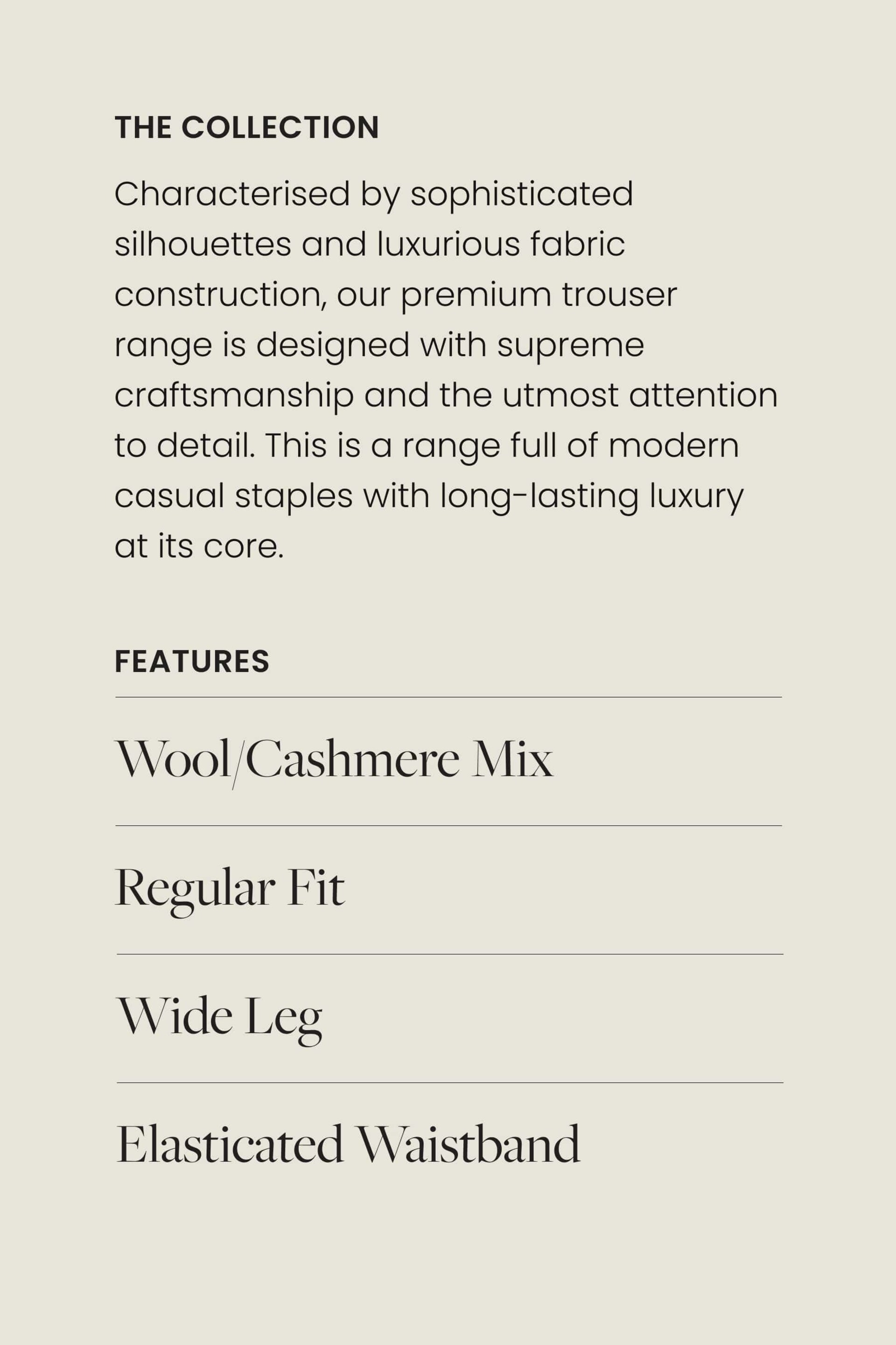 Natural Cashmere Mix Joggers - Image 3 of 8