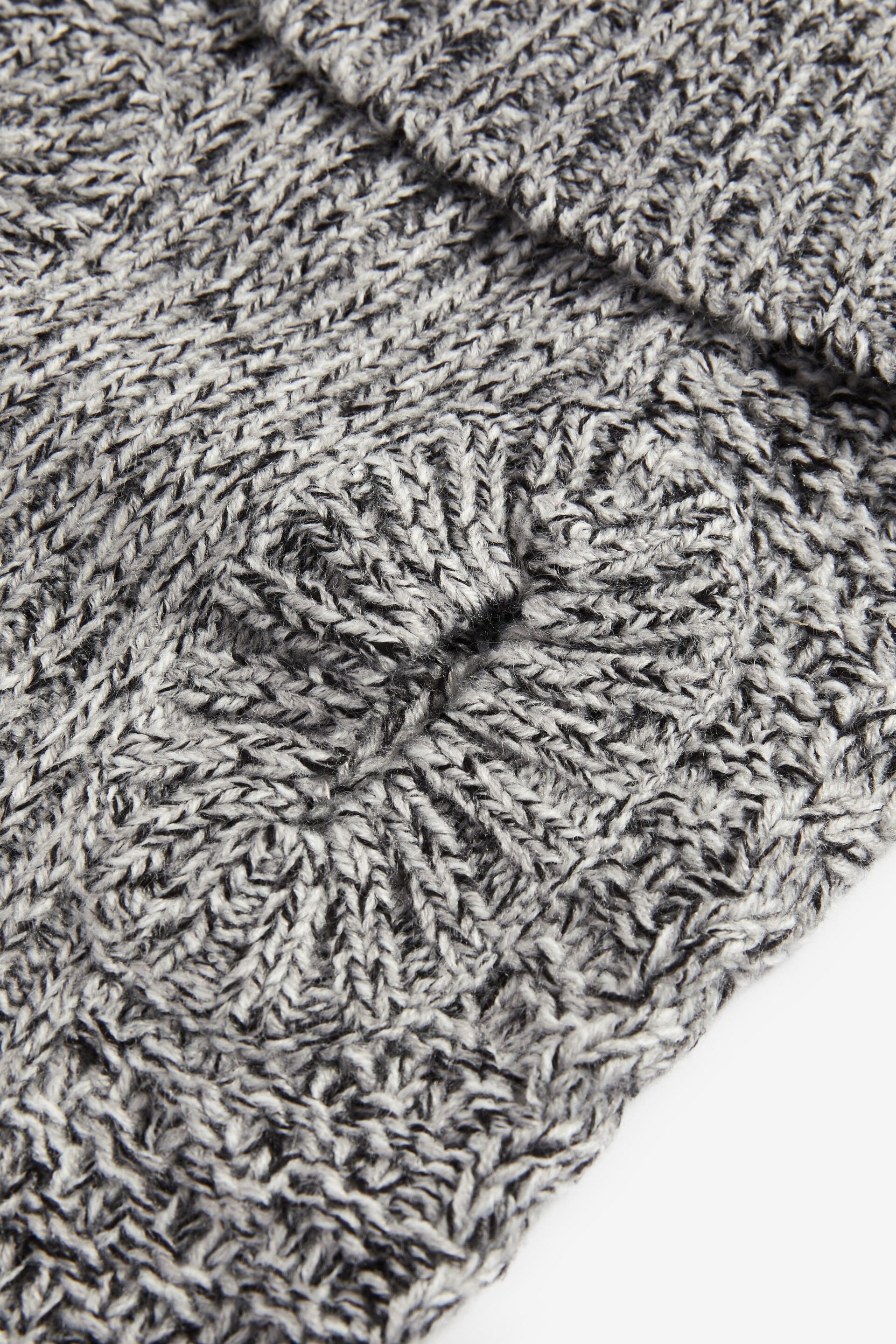 Charcoal Grey Cable Stitch Dog Jumper - Image 9 of 9