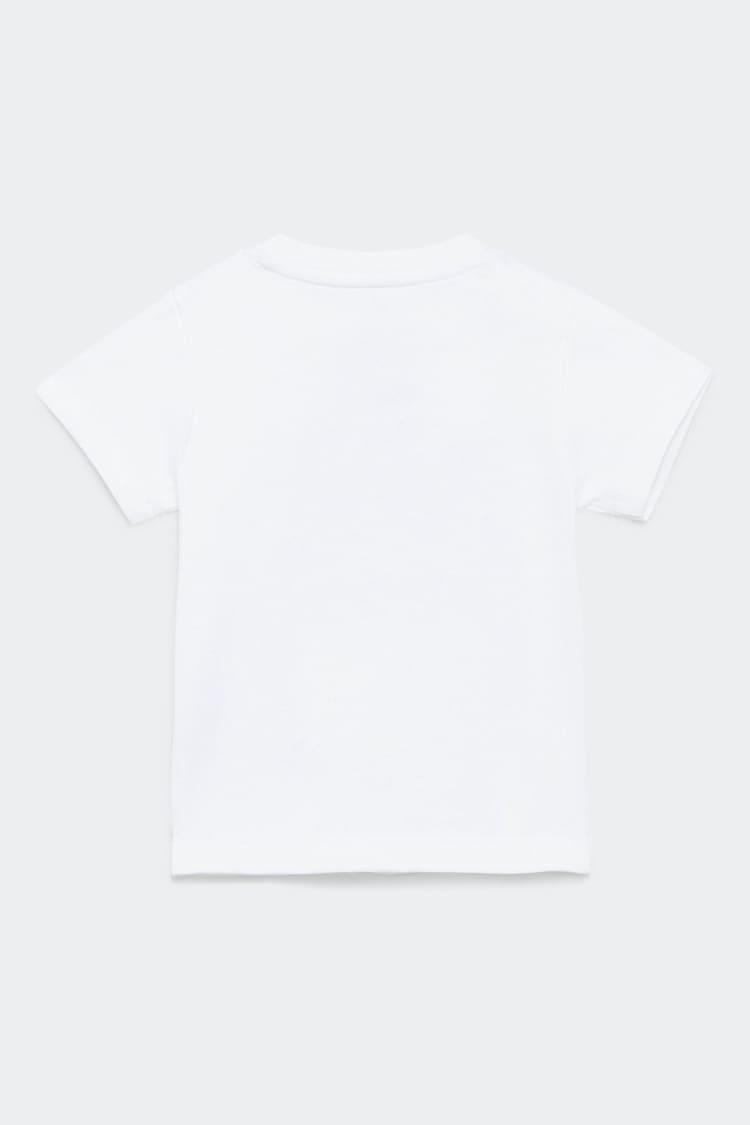 adidas White Kids Trefoil T-Shirt - Image 2 of 4