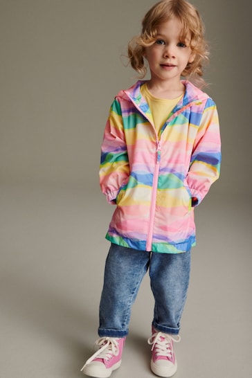 Rainbow Shower Resistant Printed Cagoule (3mths-7yrs)
