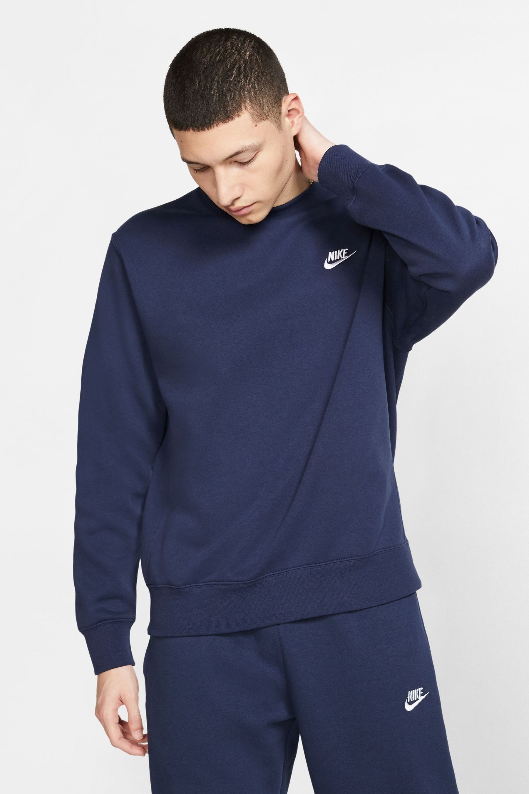 Nike navy hotsell blue sweater