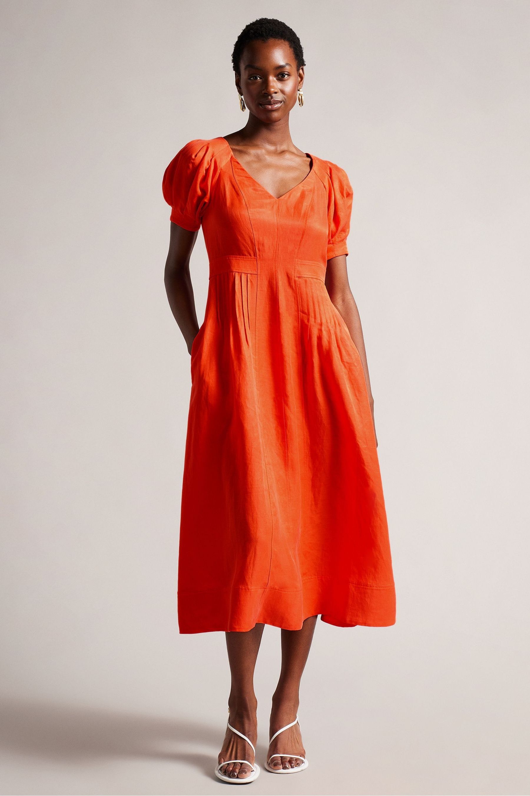 Ted baker orange dress best sale