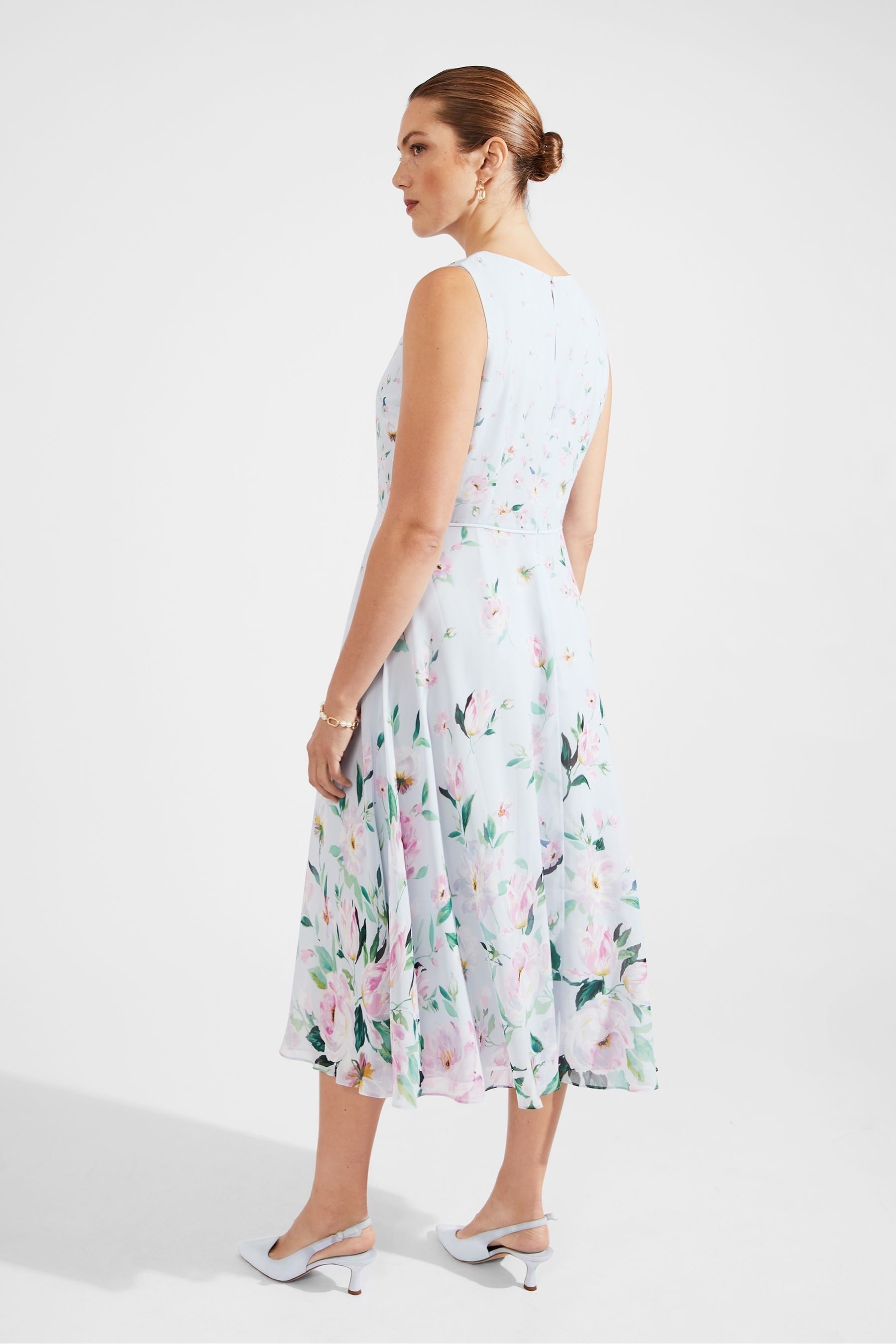 Hobbs blue carly dress sales