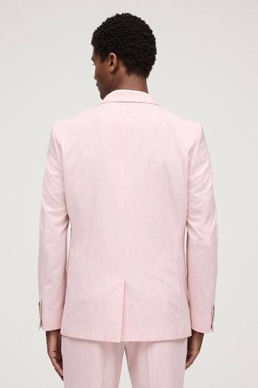Pink Slim Motionflex Stretch Suit: AOP Jacket