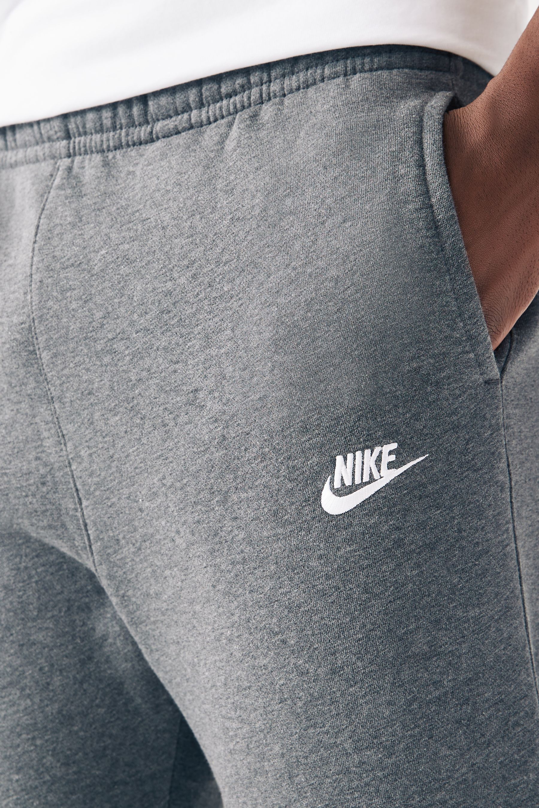 Dark grey nike club joggers clearance