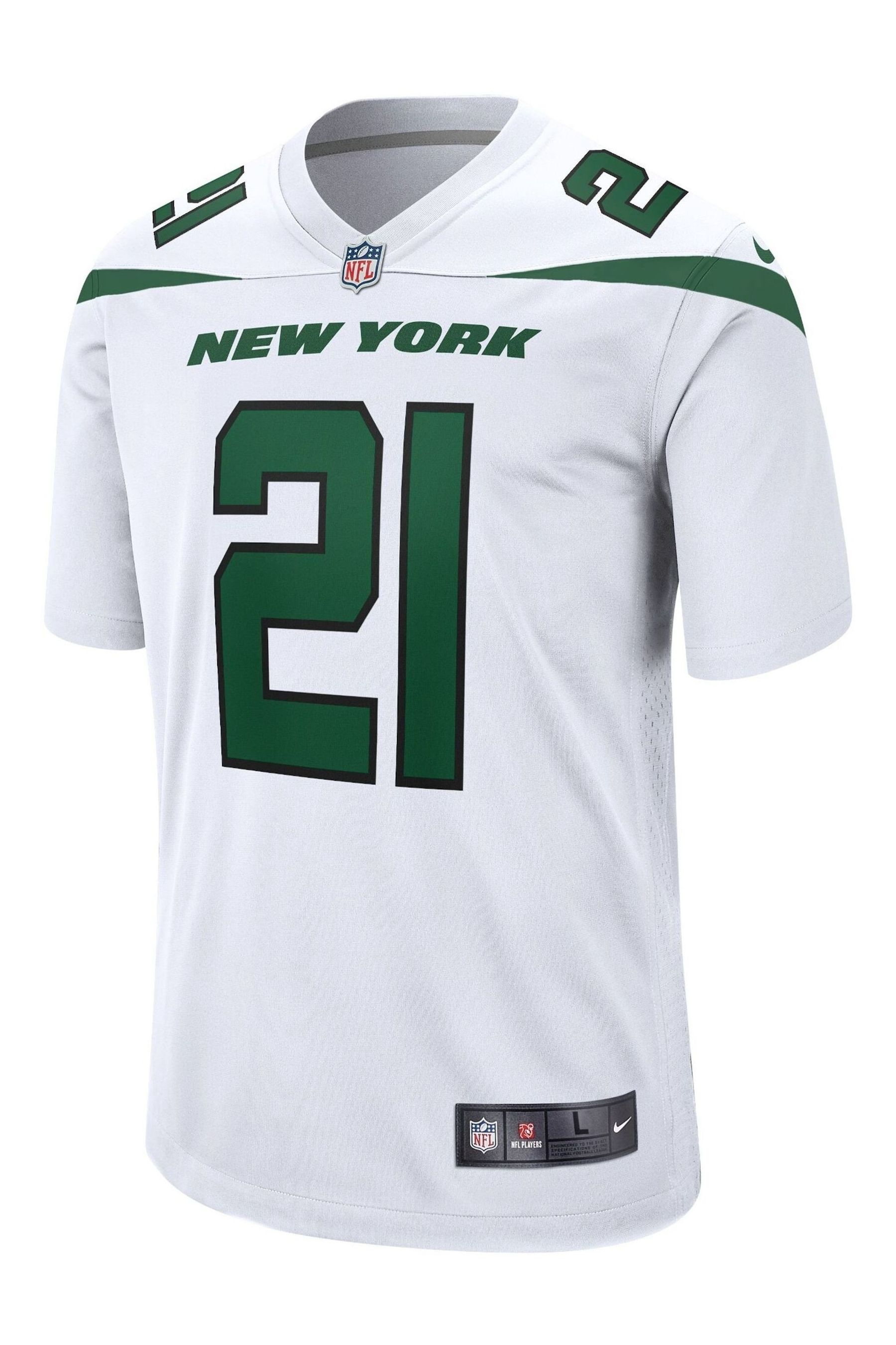 Buy Nike White NFL New York Jets Game Road Jersey Frank Gore from Next Ireland