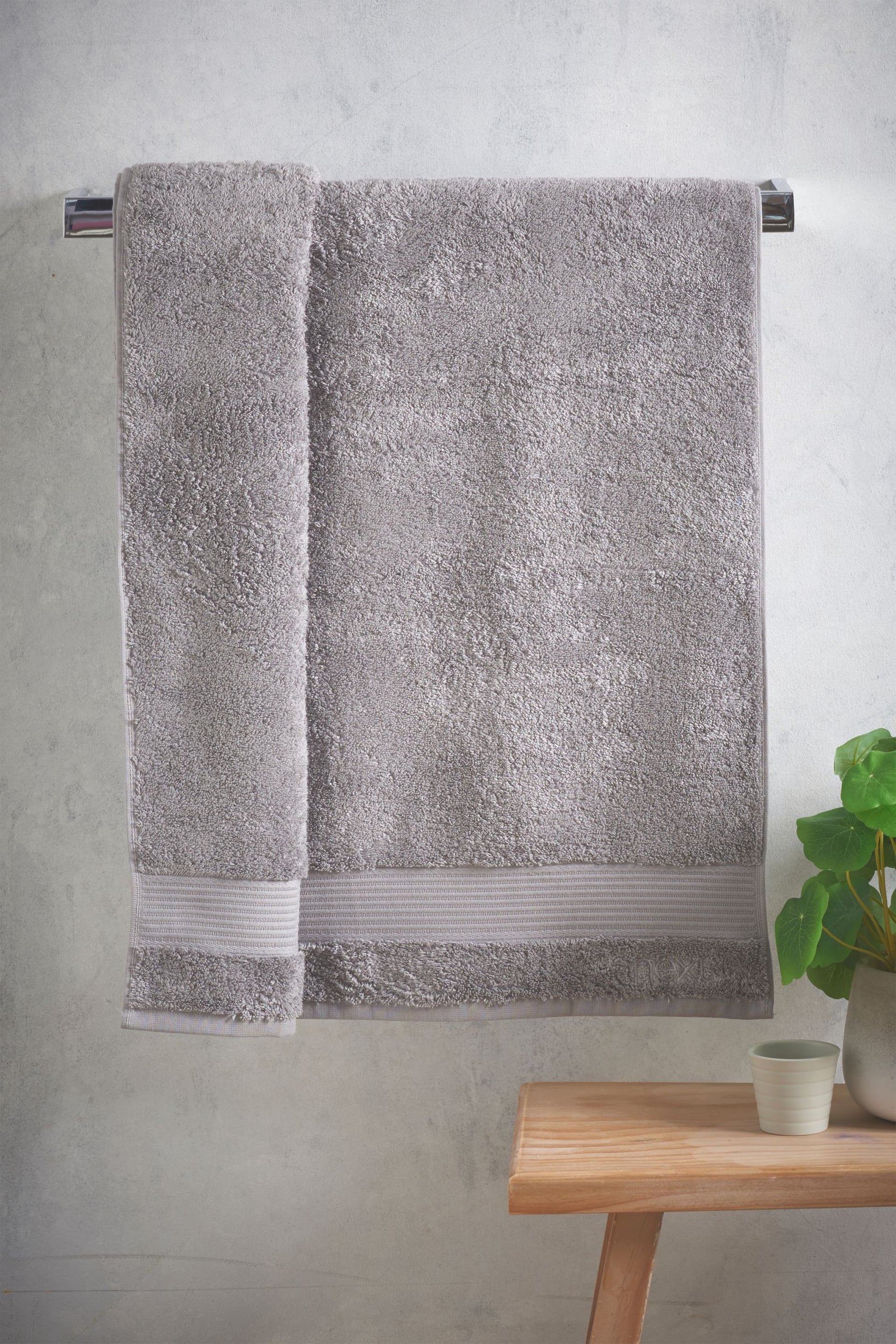 Grey Dove Egyptian Cotton Towel - Image 3 of 6