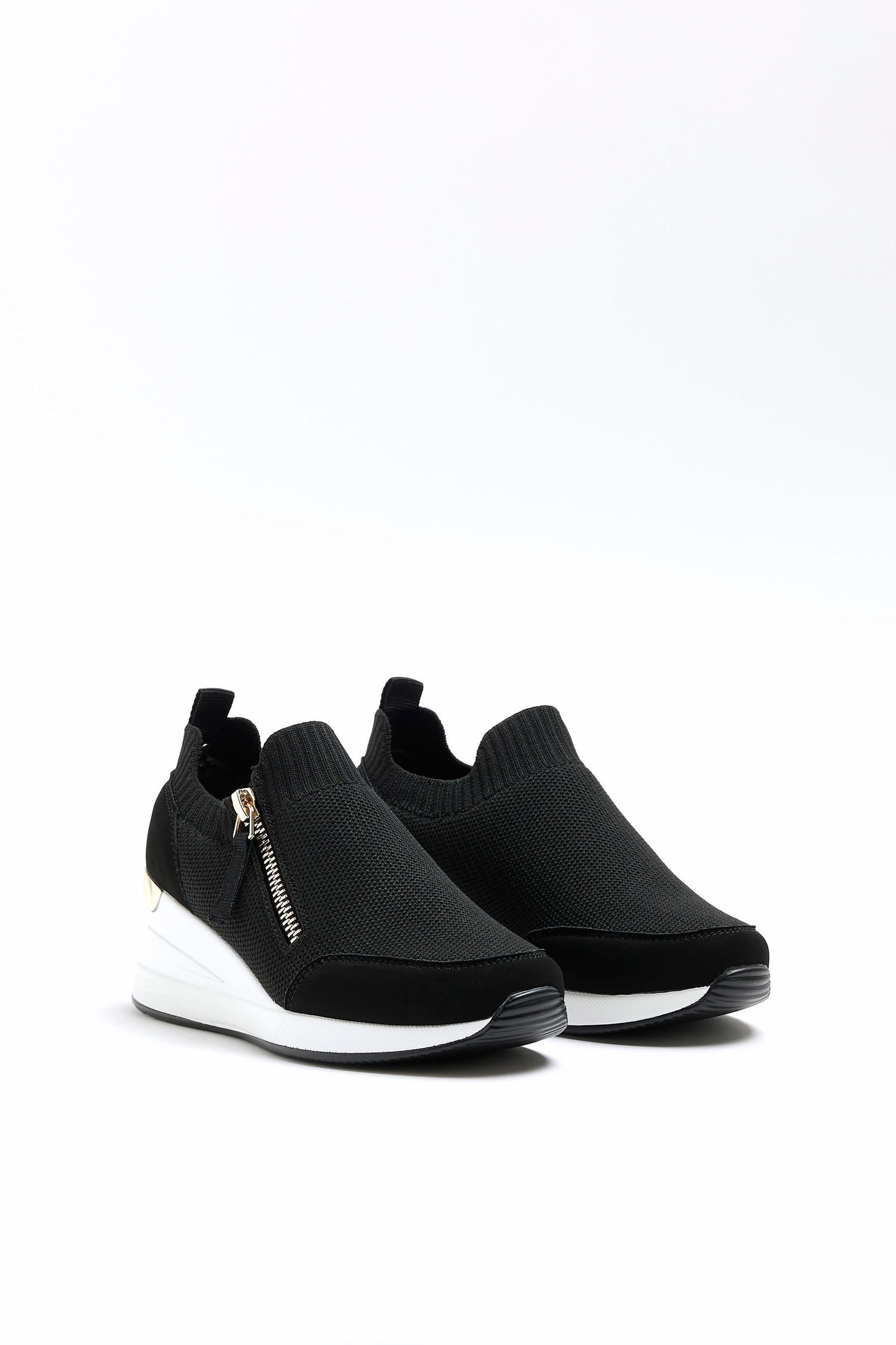 Buy River Island Black Girls Wedge Trainers from the Next UK
