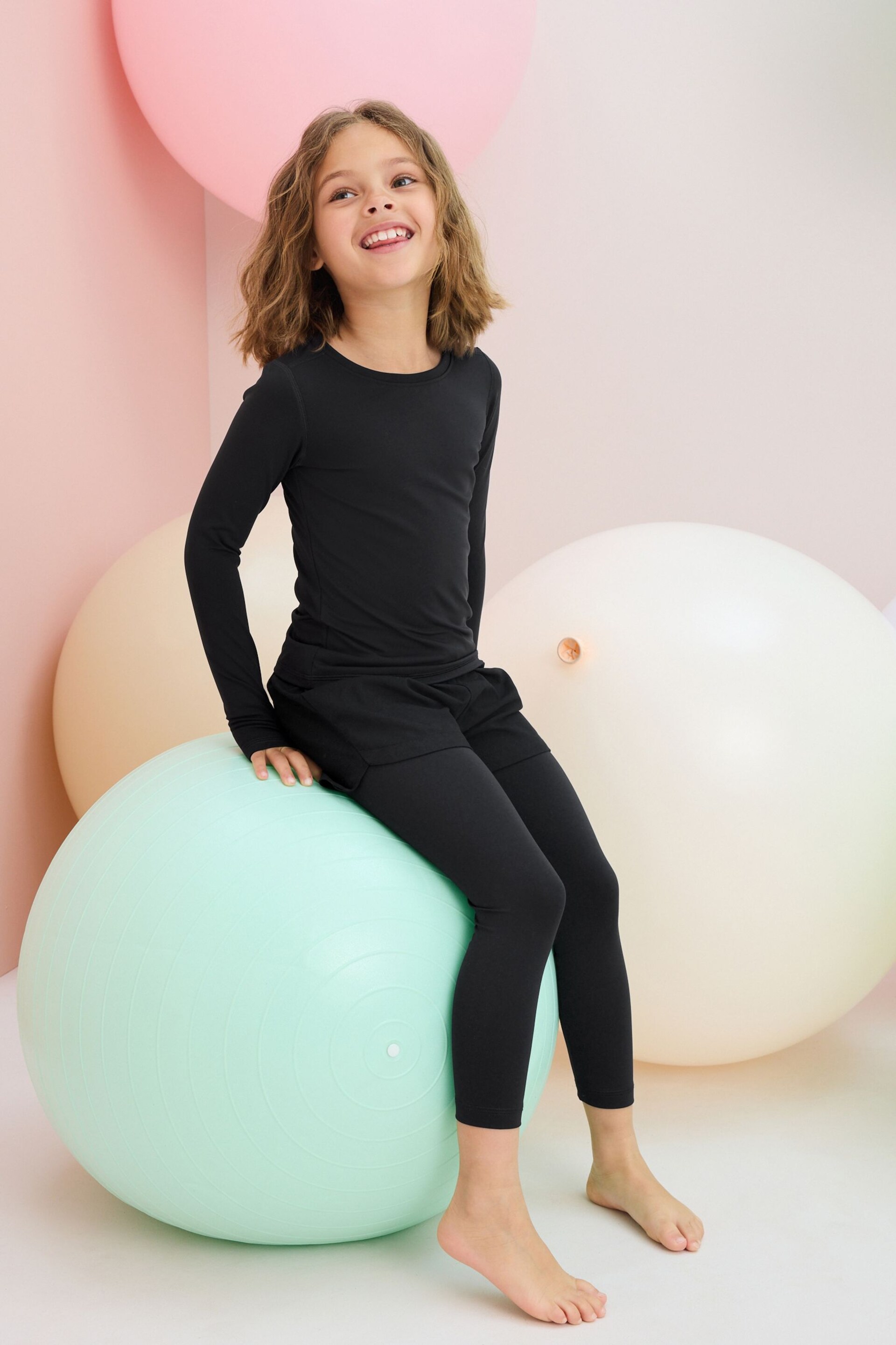 Black Base Layer Leggings (5-16yrs) - Image 1 of 3