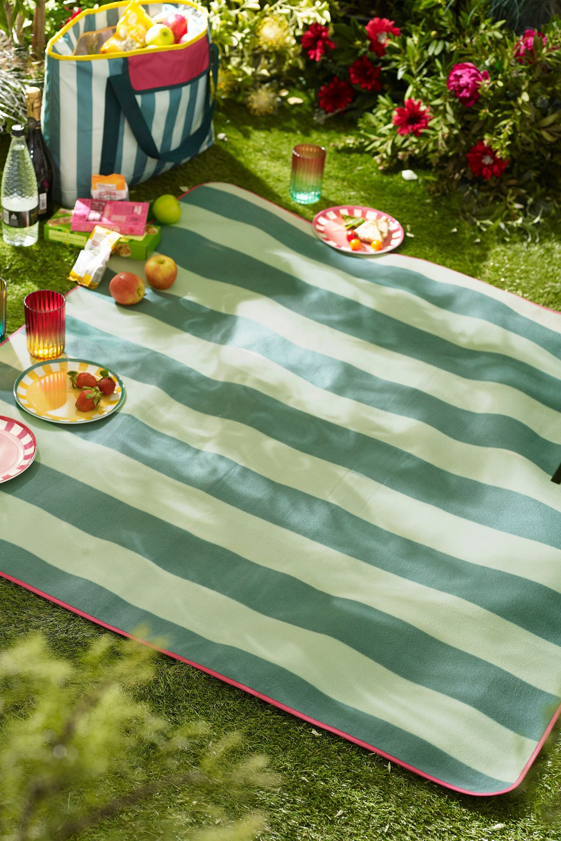 Buy Green Pink Bright Watermelon Picnic Blanket from the Next UK online shop